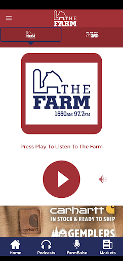 Android application 97.7 FM / 1550 AM The Farm screenshort