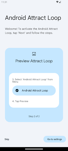 Android Attract Loop Screen 3