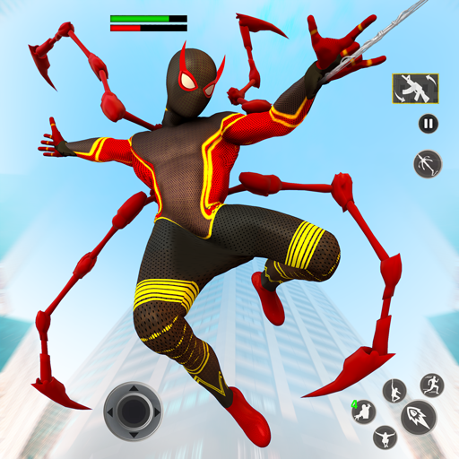 Flying Robot Hero Black Spider