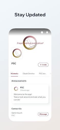 Android application PSC - Preprogramuj svoj cyklus screenshort