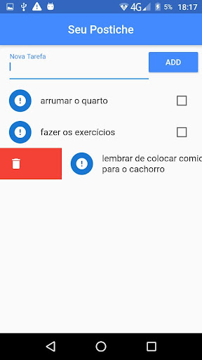 Android application Postiche screenshort