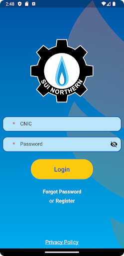 Android application SNGPL ConnectOn LPG screenshort