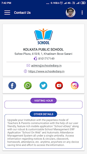 School eAdmin Screen 2