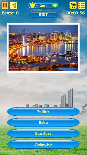 Android application Capitals Quiz screenshort