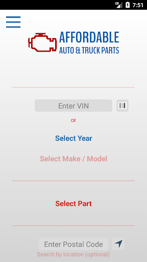 Android application Affordable Auto & Truck Parts screenshort