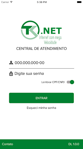 Android application TKNET screenshort