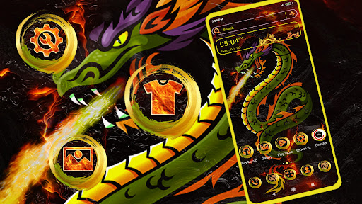 Android application Angry Dragon Theme screenshort