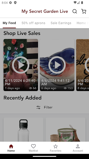 Android application My Secret Garden Live screenshort