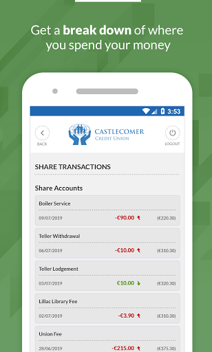 Castlecomer Credit Union Screen 3