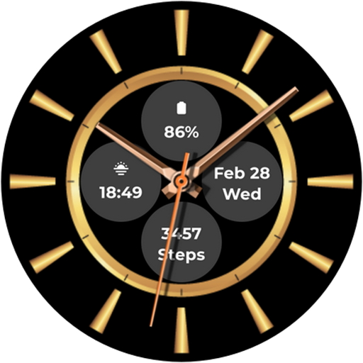 Gold Watch Face