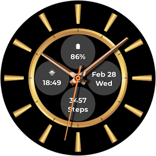 Gold Watch Face (Analog)