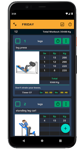 TopWorkout workout routines Screen 3