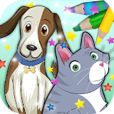 Paint magical pets and animals icon