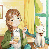 Girl with Cat icon