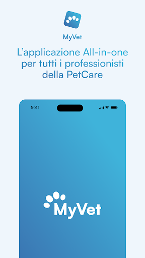 Android application MyVet Business screenshort