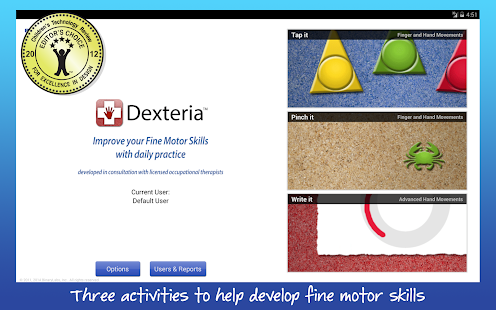 Dexteria Fine Motor/Rehab Aid Screenshot
