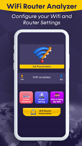 Android application WiFi Router Analyzer & Manager screenshort