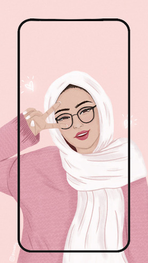 Hijab muslima Wallpapers cartoon 4.1 APK screenshots 7