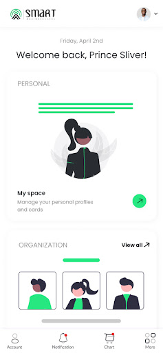 Android application MySmartCard screenshort