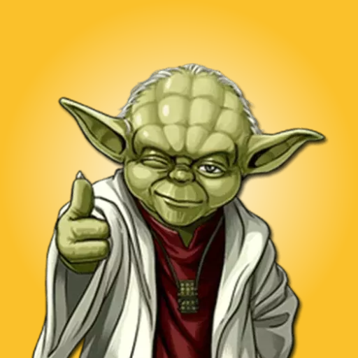 Yoda Master Stickers HD logo