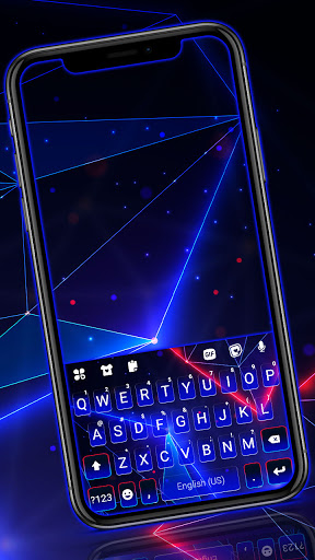 Android application Neon Laser Lights Keyboard Bac screenshort