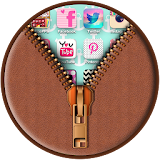 Leather Zipper Lock Screen icon