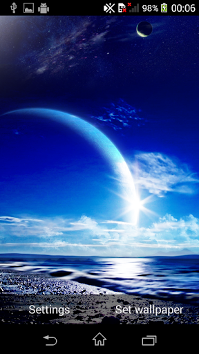 Android application GalaxyParadiseHDLiveWallpaper screenshort
