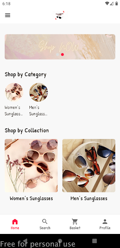 Android application Cielo boutiques screenshort