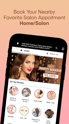 Android application GroomEra - Book Nearby Salon screenshort