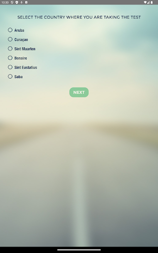Screenshot of Dutch Caribbean Theory Test