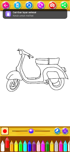 Coloring Ninjas Sport Motor