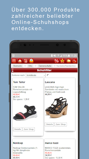 Android application Schuhe,Handtaschen & Schmuck screenshort