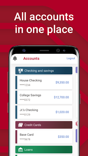 Android application Bank of Oklahoma Mobile screenshort