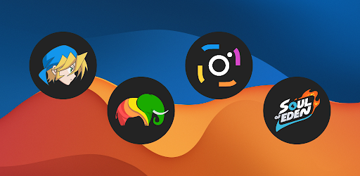 Pix Up Dark Material Icon Pack