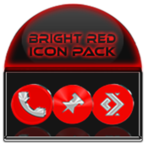 Bright Red Icon Pack logo
