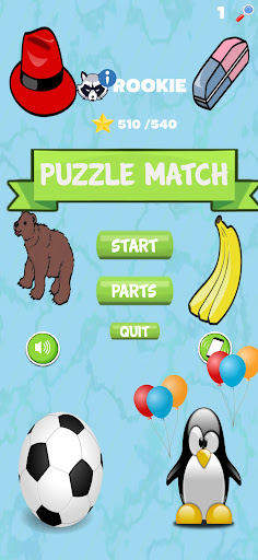 Android application Puzzle Match screenshort