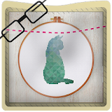 cross stitch craft icon
