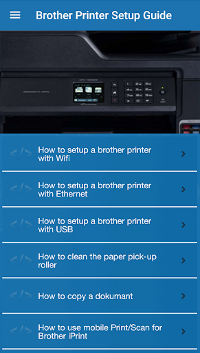 Android application Brother Printer Setup Guide screenshort