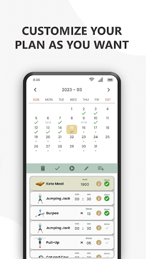 Screenshot of Genie Fit: Home Workout, Fitne