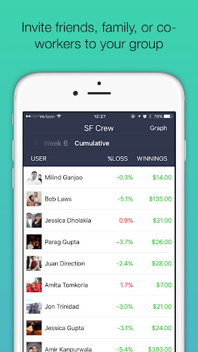 Competish Weight Challenge Screen 2