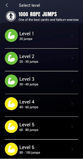 Screenshot of 1000 jumping rope  BeStronger