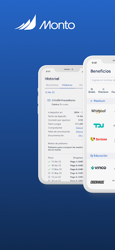Android application Monto screenshort