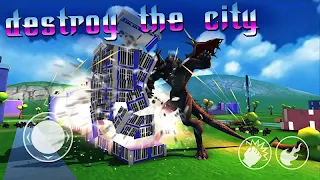 Dragon Vs Crowd Distruct City - Screenshot 2