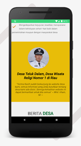 Website Desa Teluk Dalam Screen 3