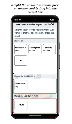 List Quiz Screen 3