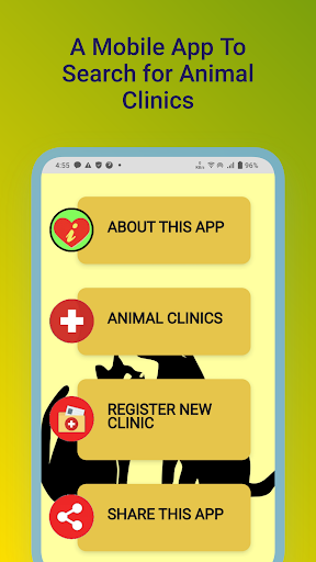 Android application Animal Veterinarian Clinics screenshort