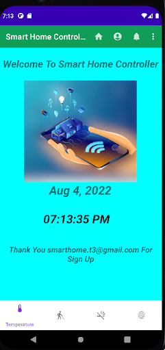 Smart Home Controller Screen 2