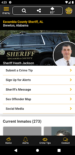 Android application Escambia Co. AL Sheriff screenshort