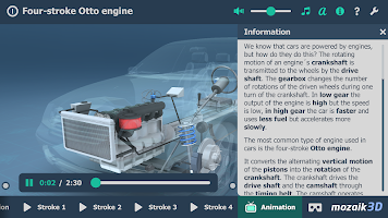 screenshot of Four-stroke Otto engine 3D