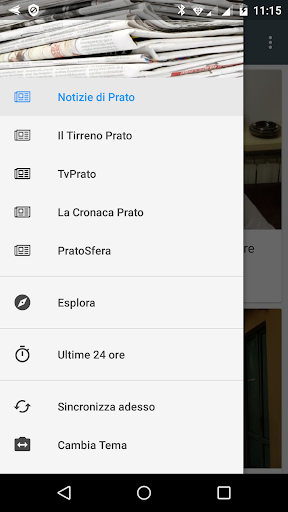 Android application Prato notizie locali screenshort
